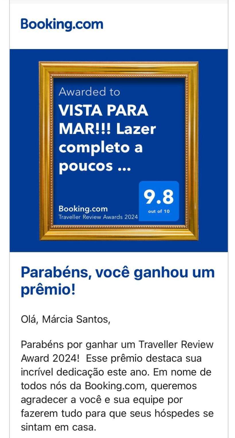 Vista Para Mar!!! Lazer Completo A Poucos Passos Da Praia กัวรูจา ภายนอก รูปภาพ